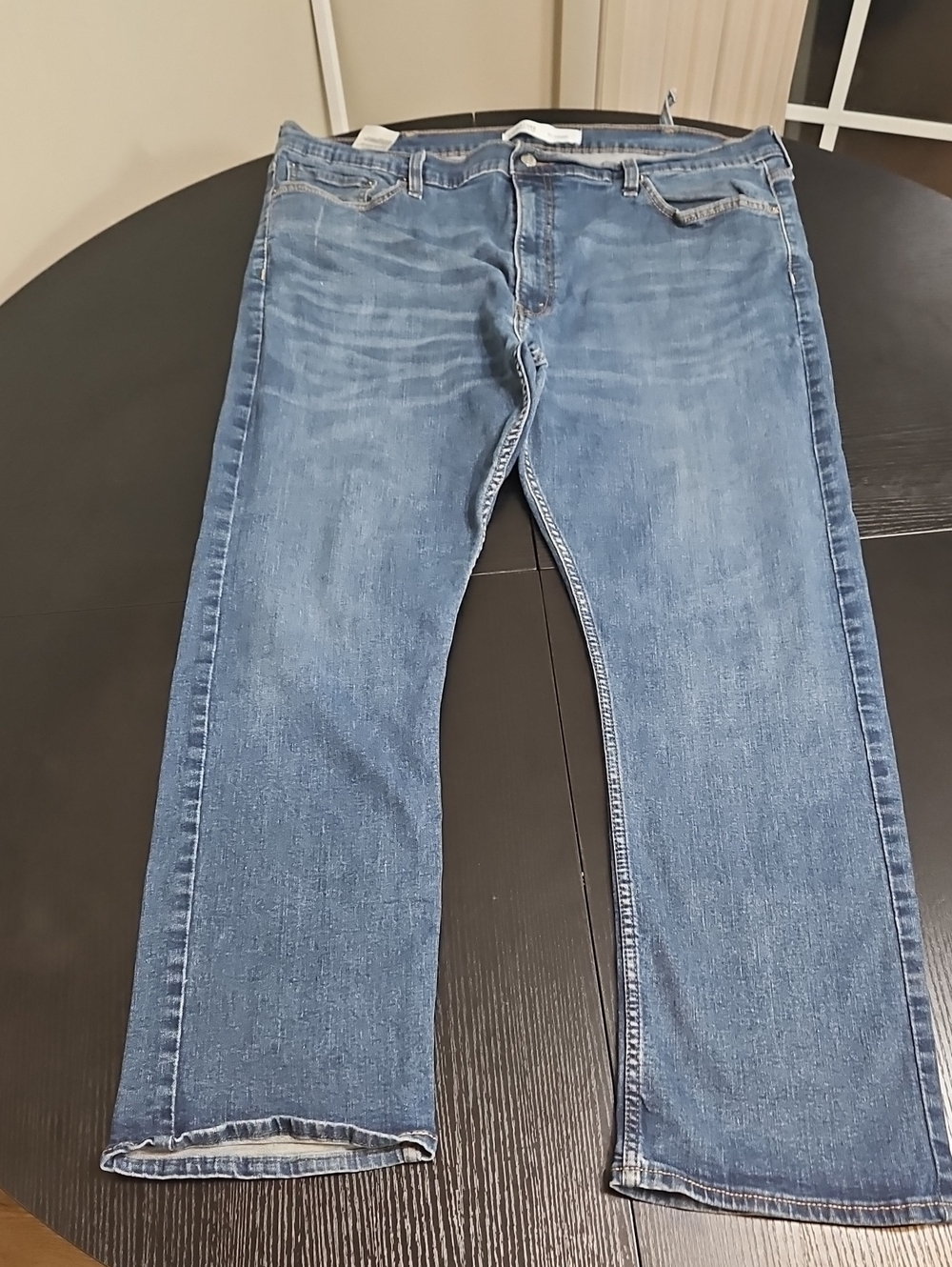 Straight Fit Men's Blue Denim Jeans